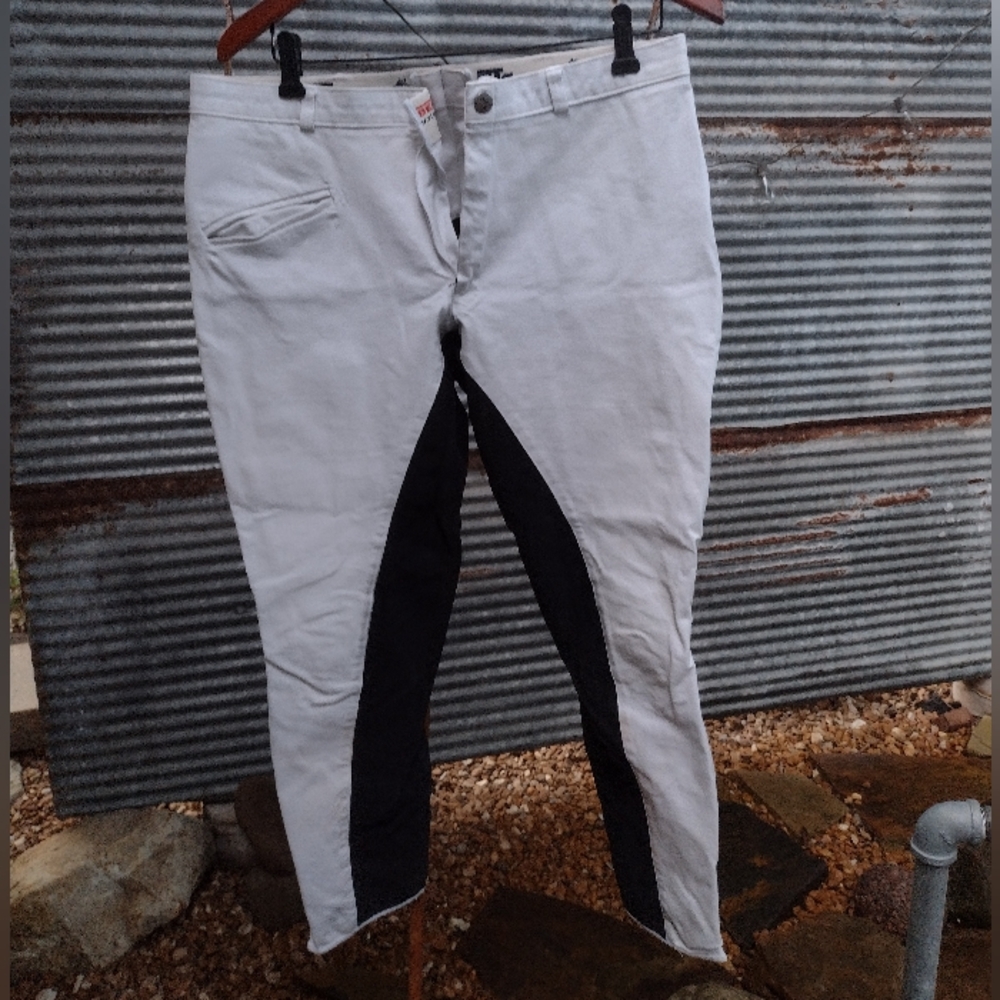 Sportline Made in EU 46 European size 34 regular breeches, white